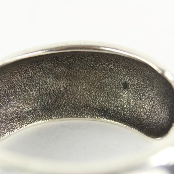 Chanel 96p Paris Silver Tone Bangle Bracelet Cuff - Picture 9 of 12